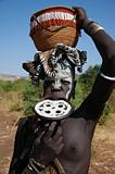 Ethiopia - Tribu etnia Mursi - 21 - Donna con piattello labiale